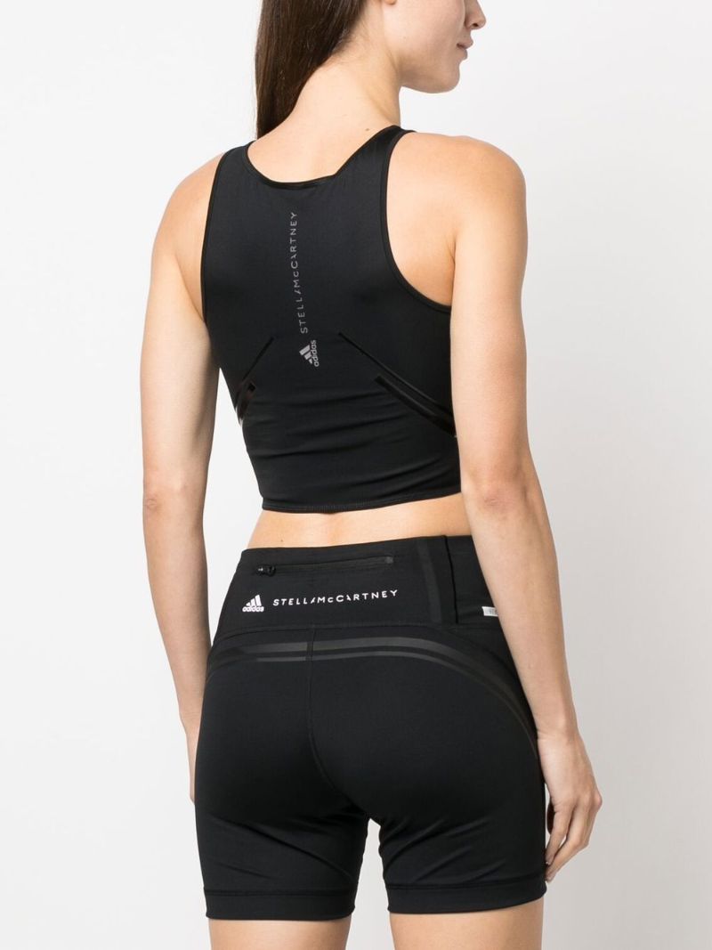 Black Truepace Running Crop Top