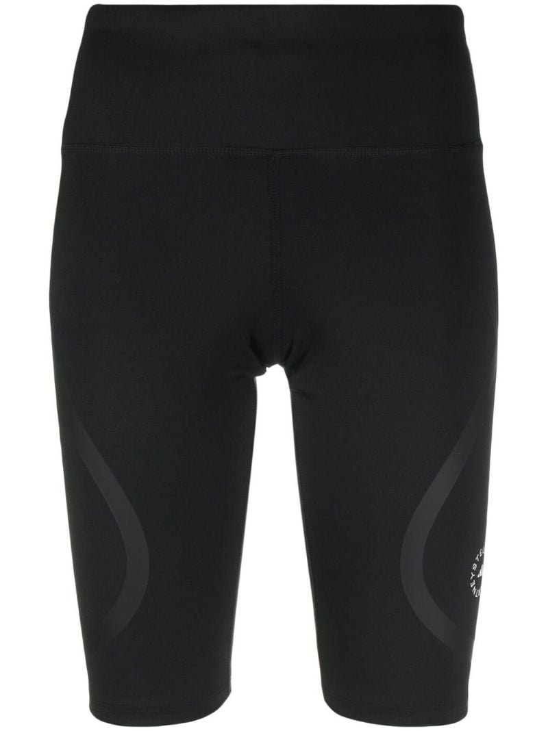 Black Truepace Logo Cycling Shorts