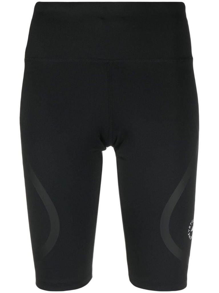 Black Truepace Logo Cycling Shorts