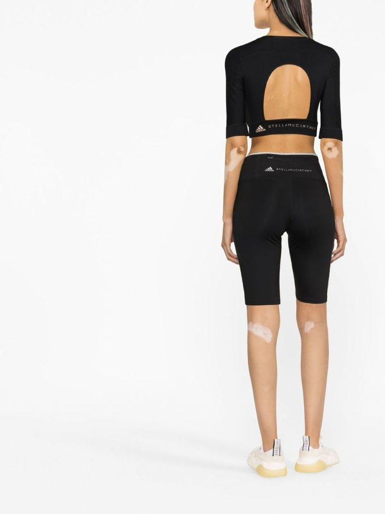 Black Truepace Logo Cycling Shorts