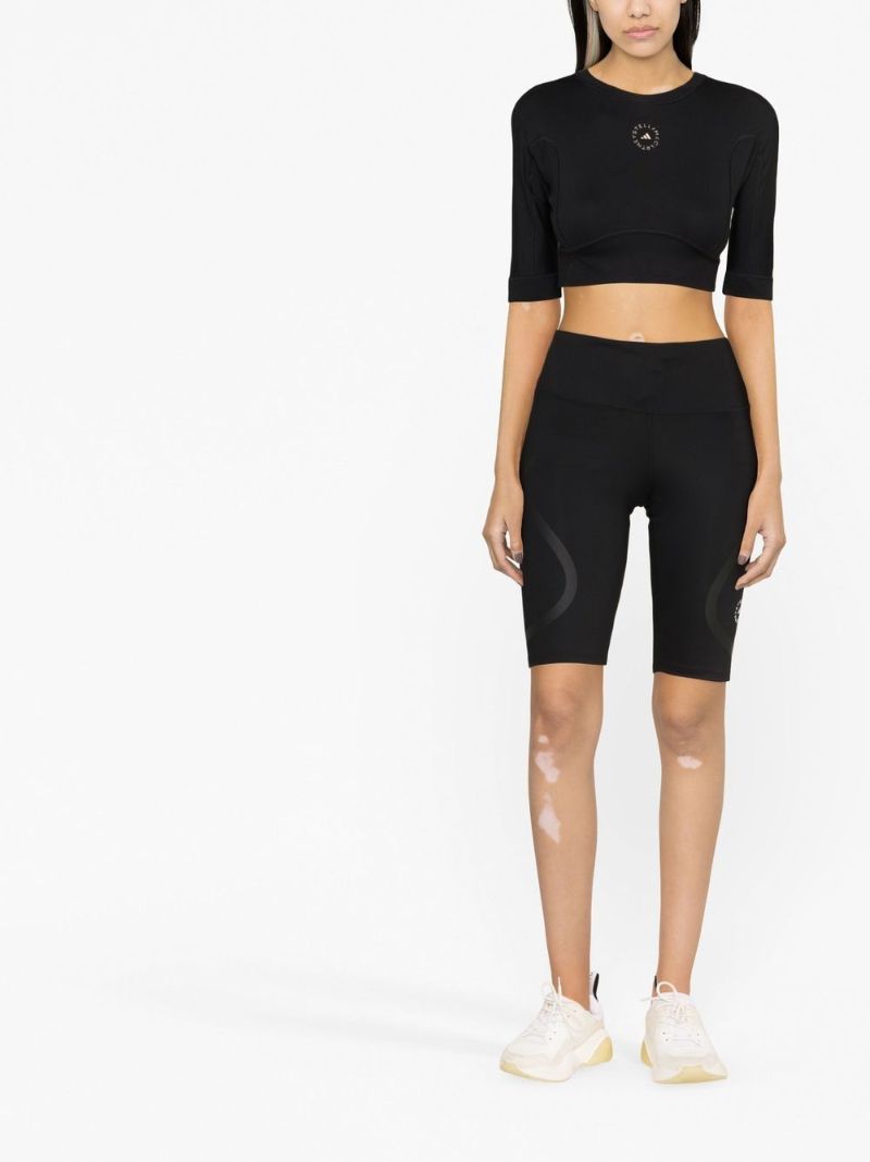Black Truepace Logo Cycling Shorts