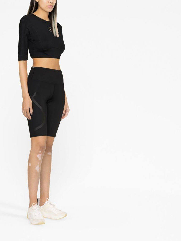 Black Truepace Logo Cycling Shorts