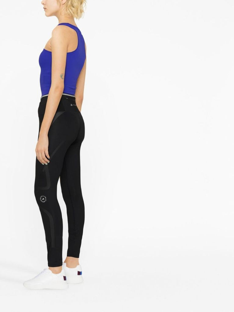 Black Truepace Logo Leggings