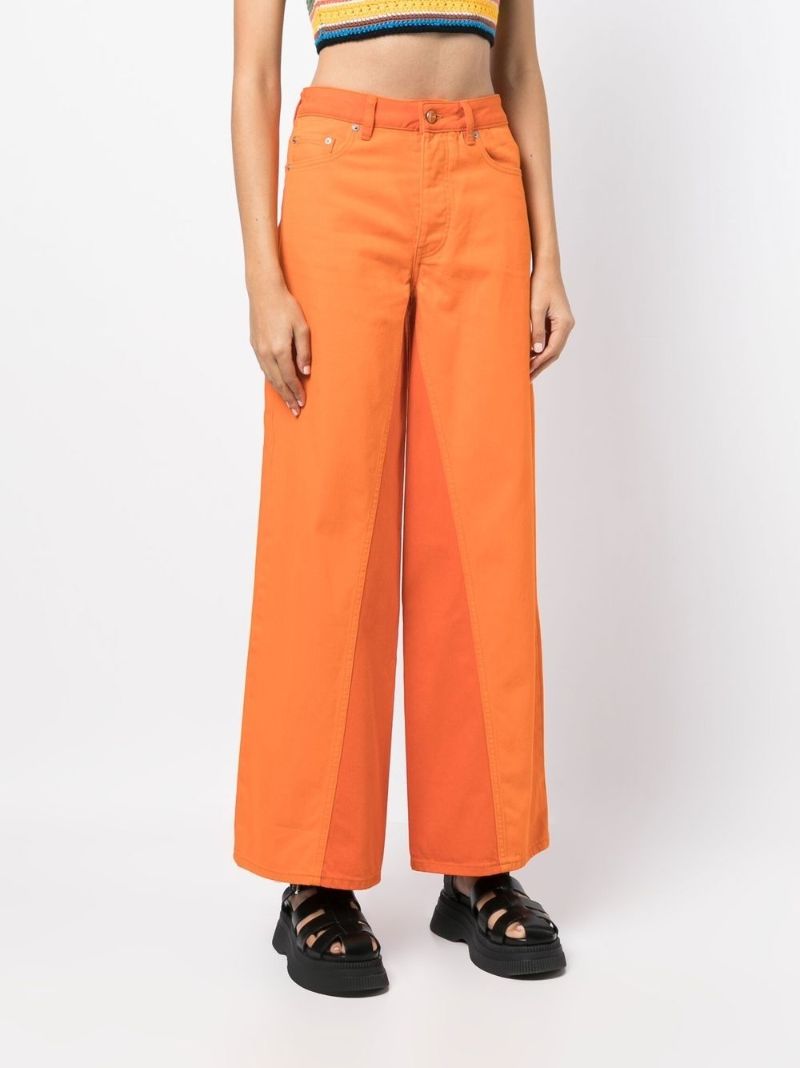 Orange Jozey Wide-leg Jeans