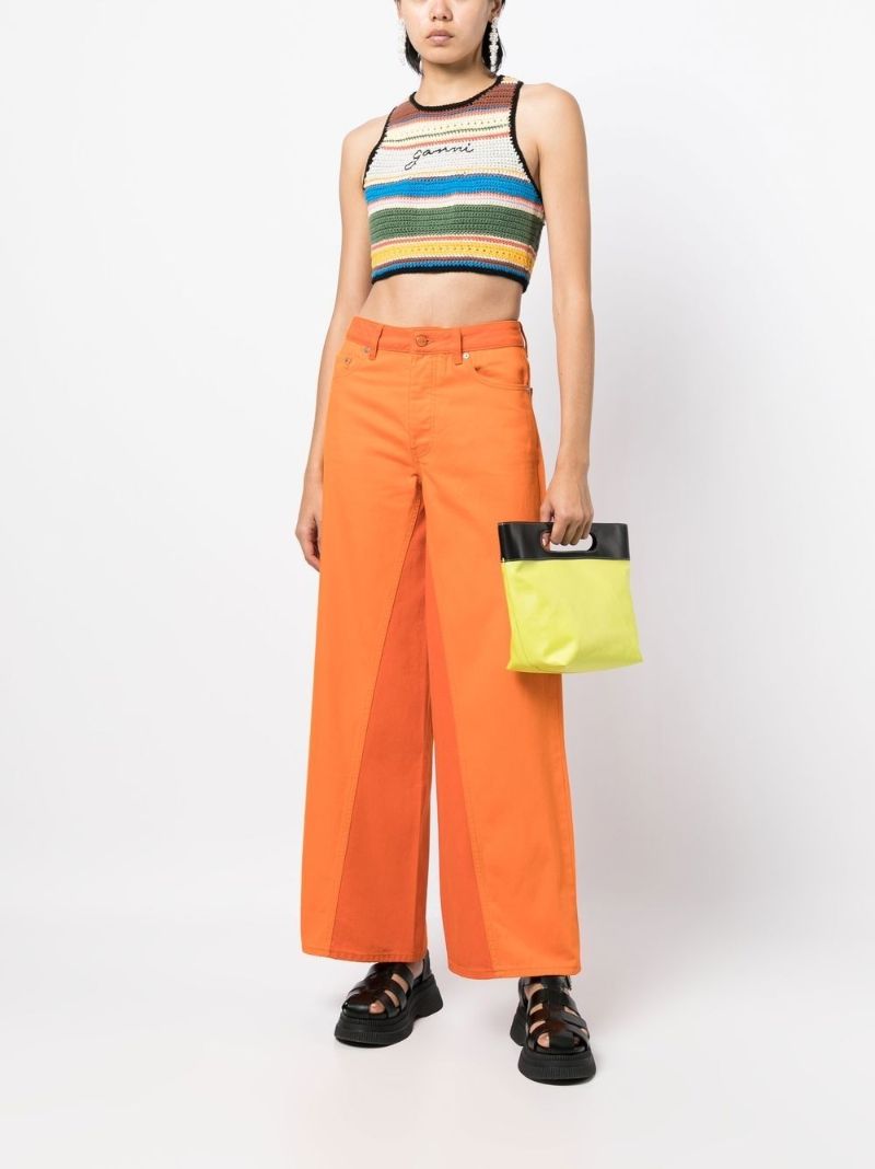 Orange Jozey Wide-leg Jeans