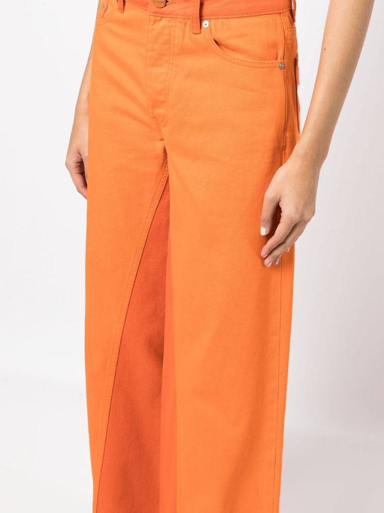 Orange Jozey Wide-leg Jeans