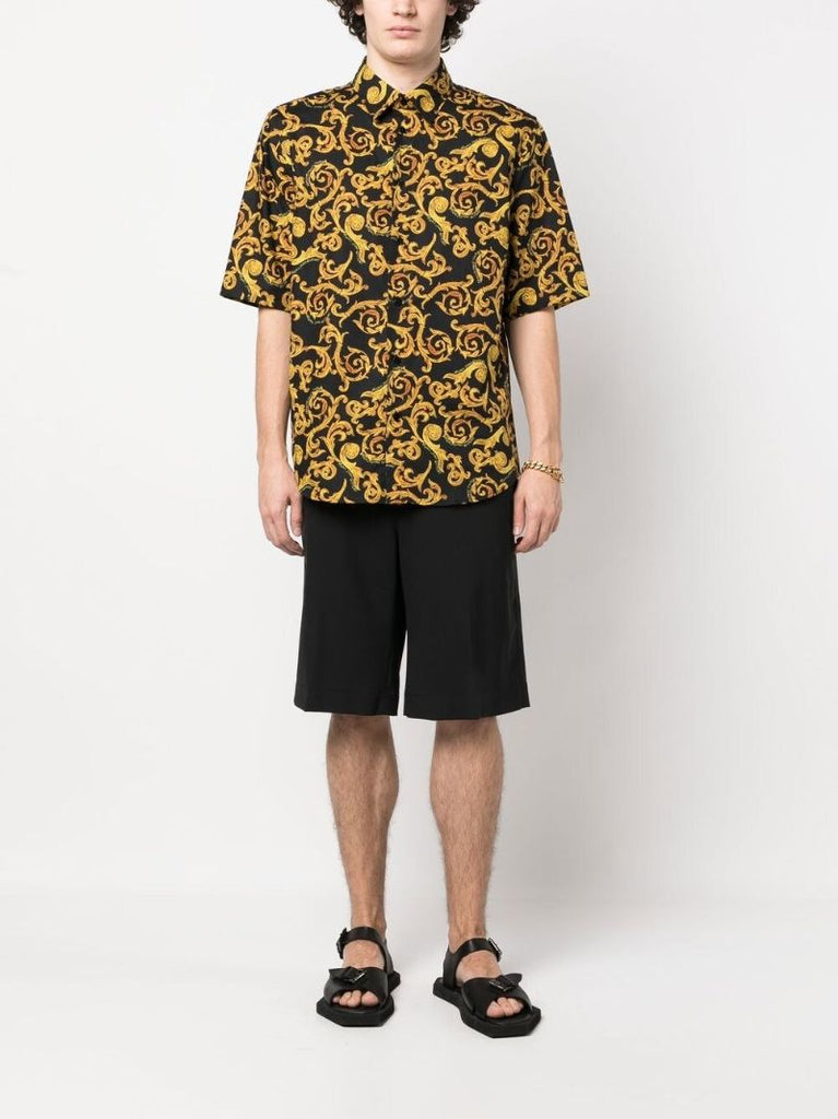 Black Sketch Couture Print Shirt