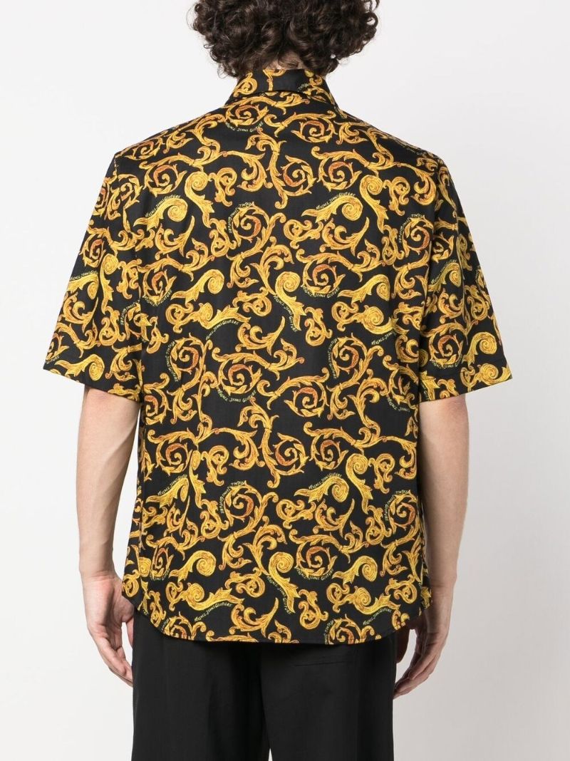 Black Sketch Couture Print Shirt