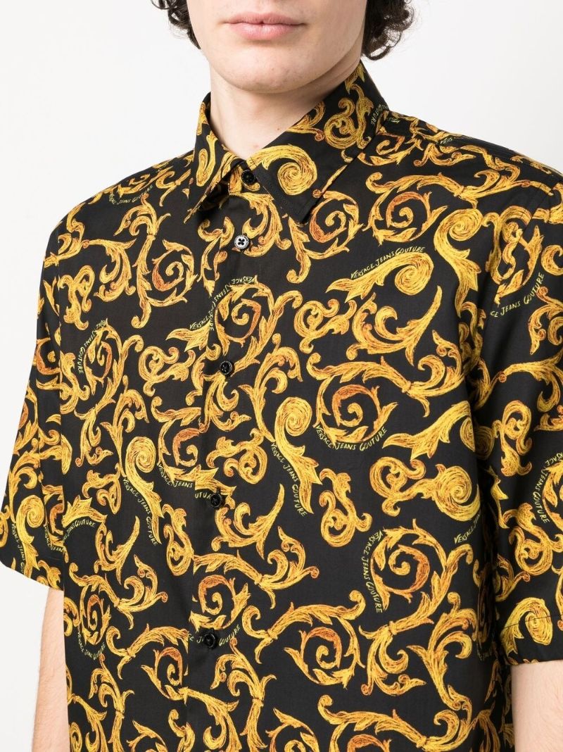 Black Sketch Couture Print Shirt