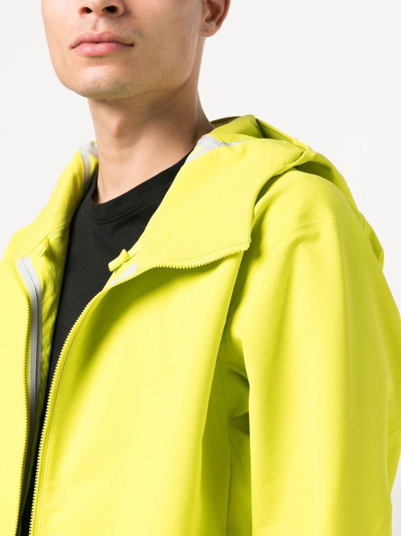 Green Hooded Bomber Jacket
