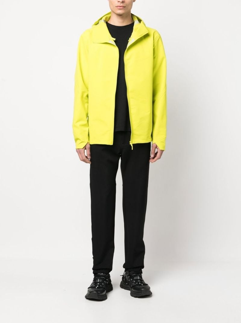 Green Hooded Bomber Jacket