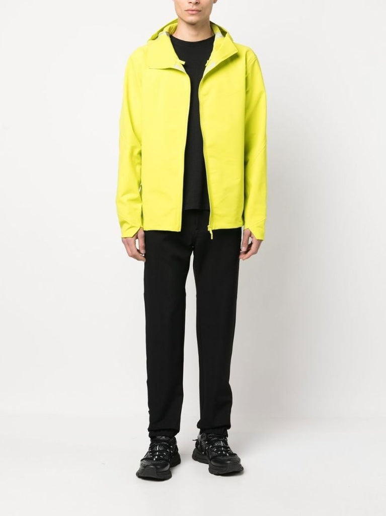 Green Hooded Bomber Jacket