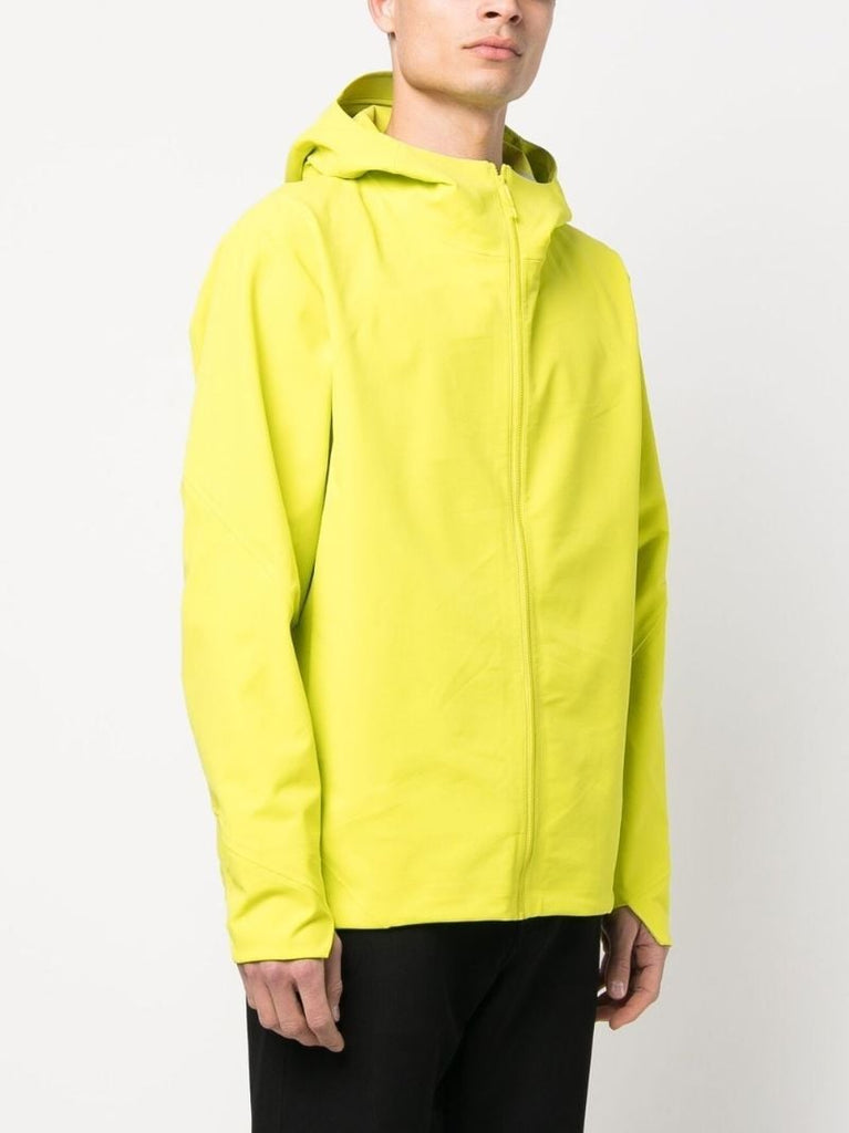 Green Hooded Bomber Jacket