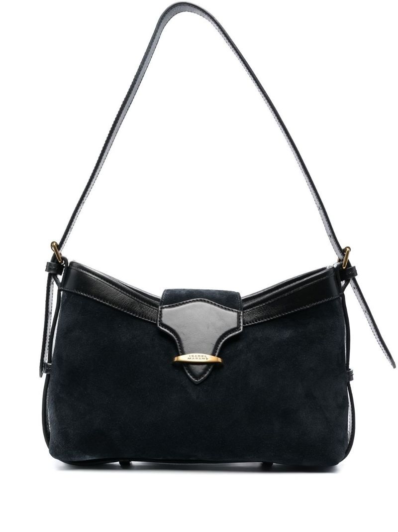 Black Suede Shoulder Bag