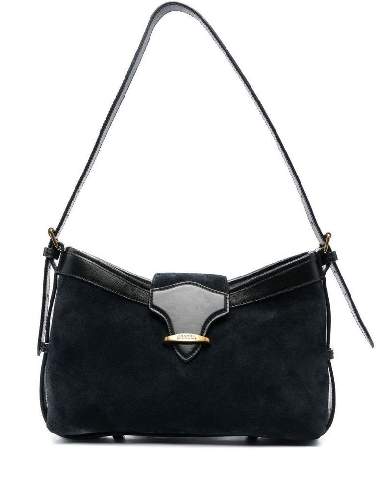 Black Suede Shoulder Bag