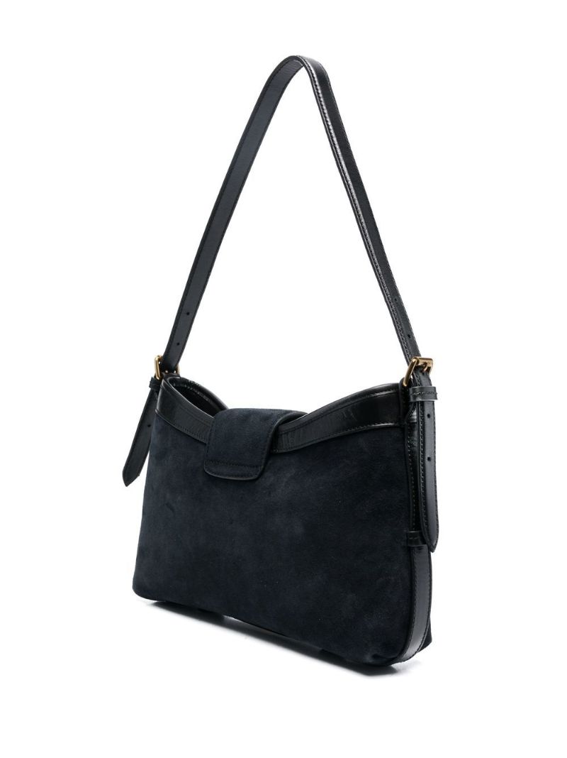 Black Suede Shoulder Bag