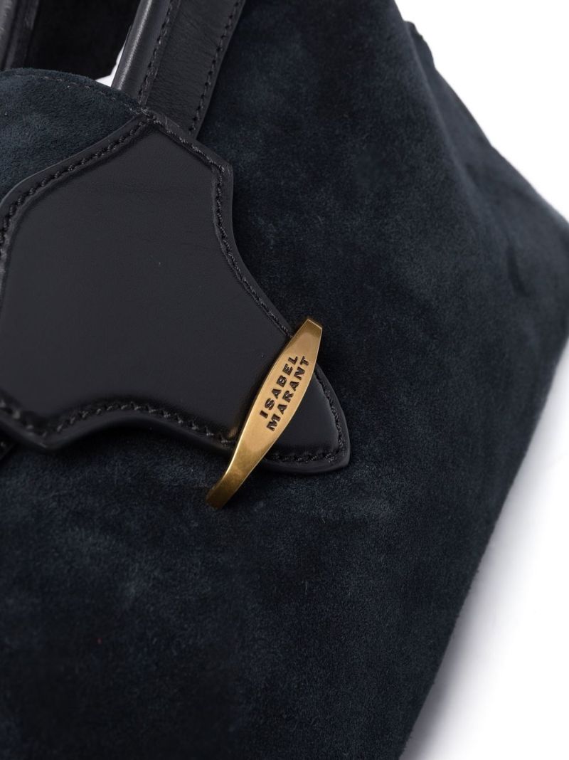 Black Suede Shoulder Bag