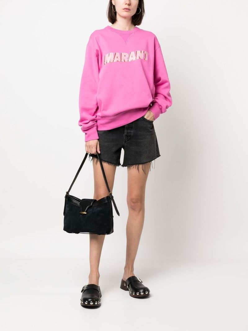 Black Suede Shoulder Bag