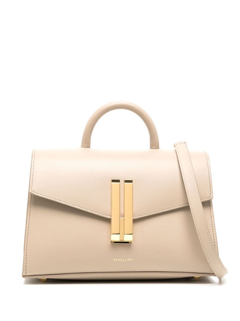 Neutral Montreal Medium Leather Tote Bag