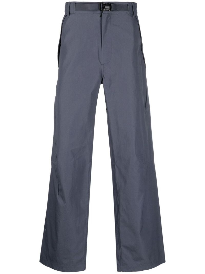 Blue Metropolis Series Hyst Belted Trousers