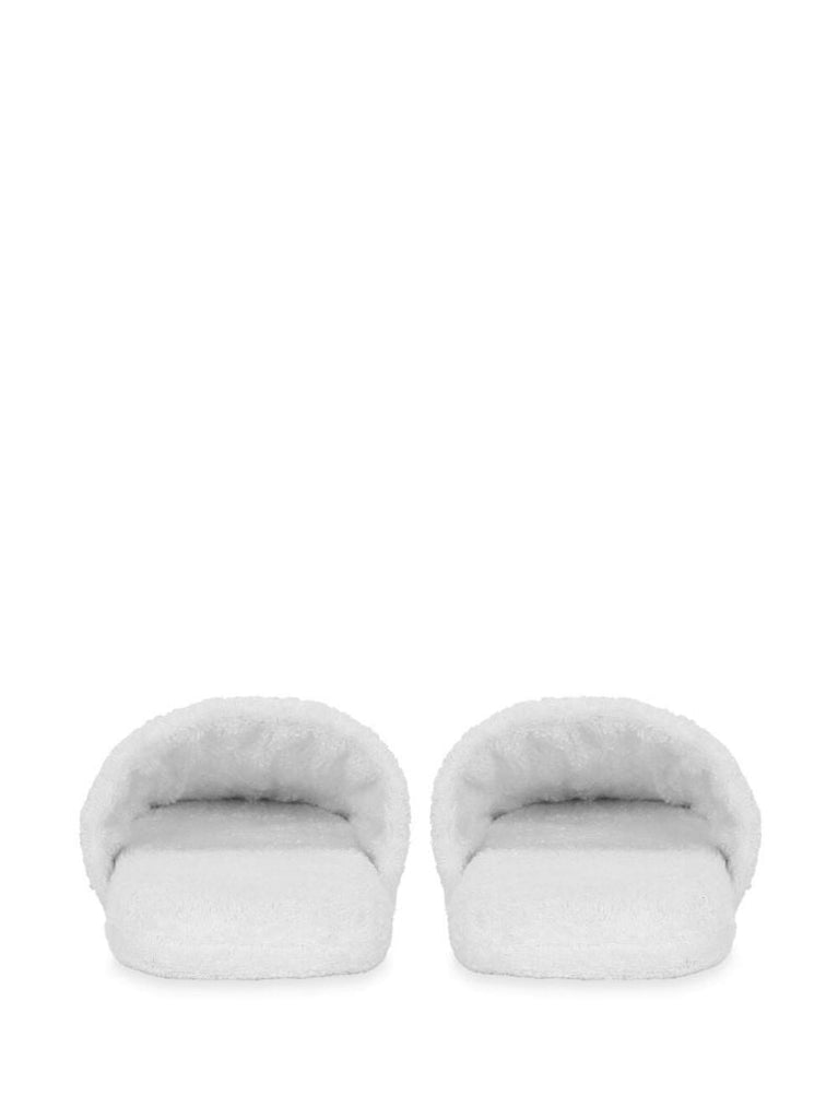 White Interlocking Dg Logo Slippers