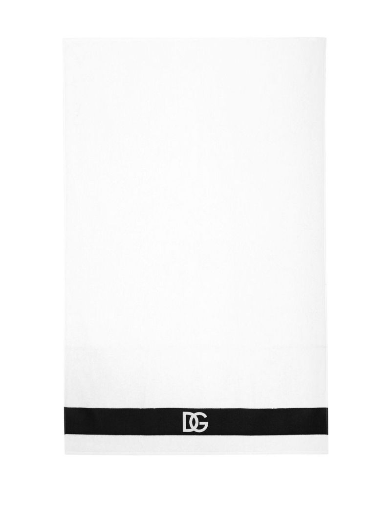 White Dg Logo Towel Set
