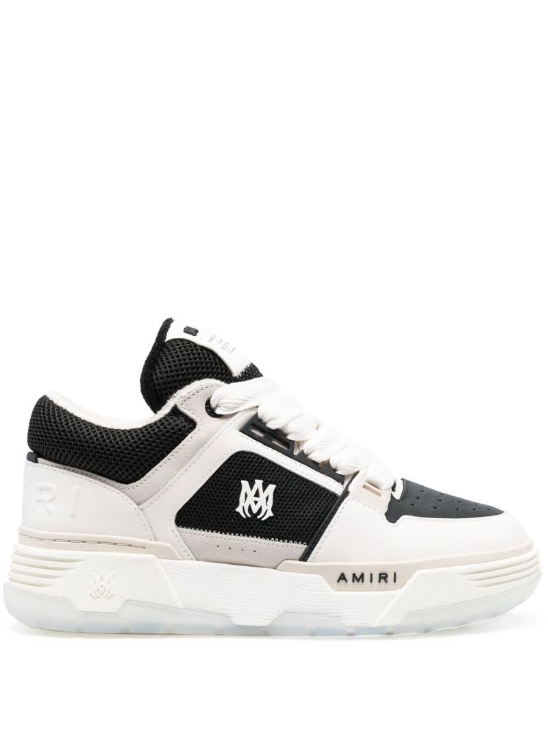 White and Black Ma-1 Sneakers