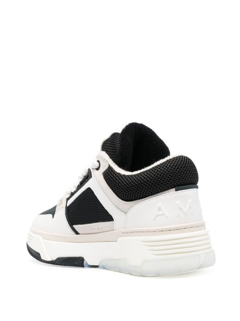 White and Black Ma-1 Sneakers