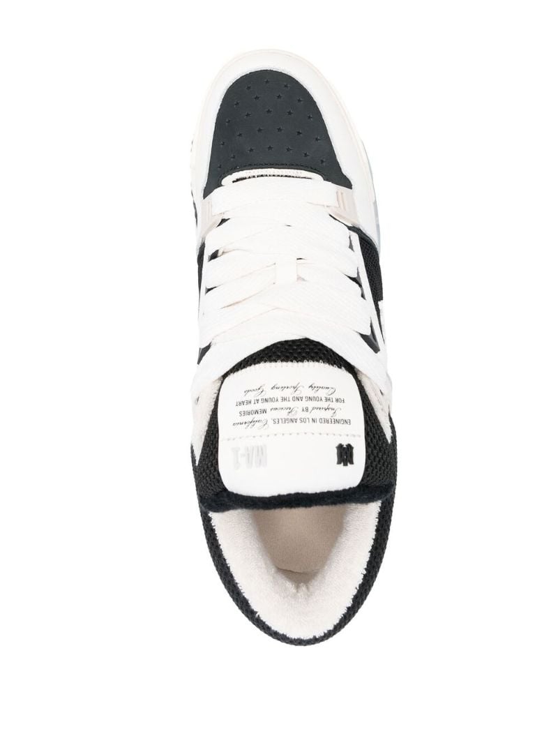White and Black Ma-1 Sneakers