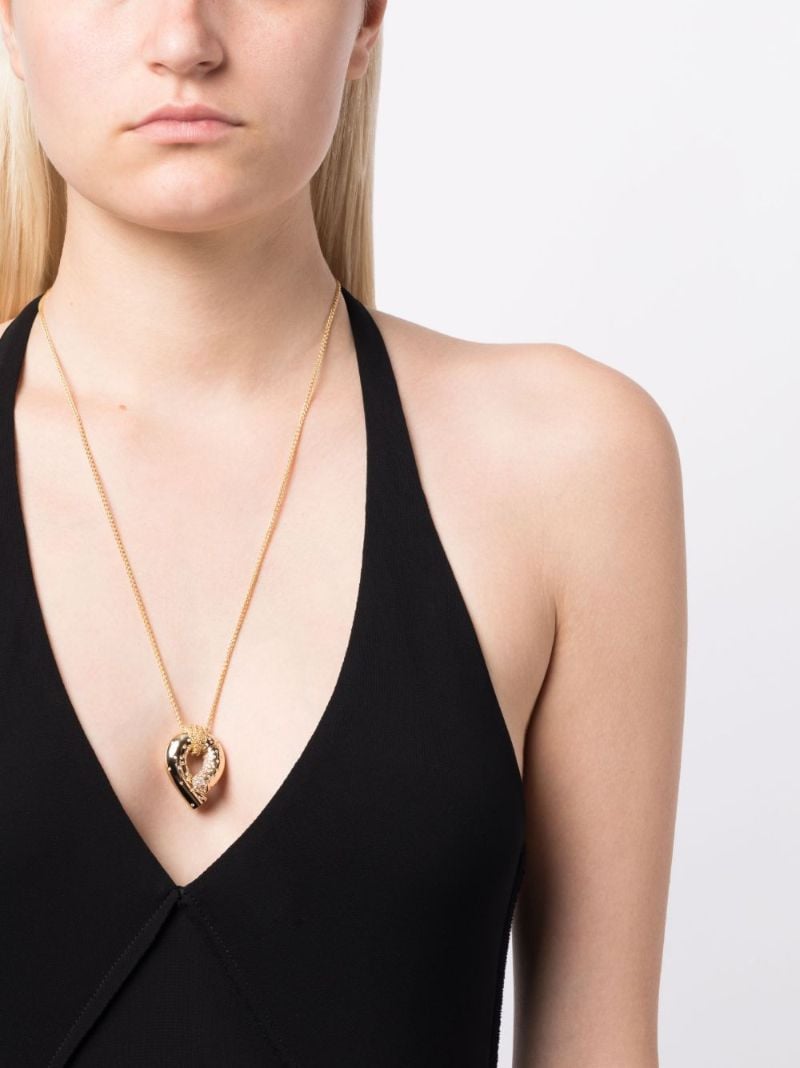 18k Yellow Gold Oera Diamond Pendant Necklace