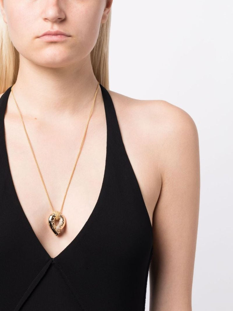 18k Yellow Gold Oera Diamond Pendant Necklace