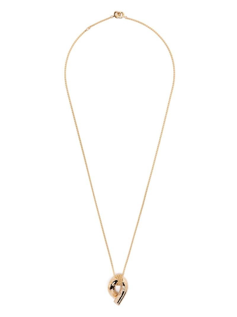 18k Yellow Gold Oera Diamond Pendant Necklace