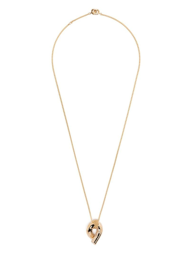 18k Yellow Gold Oera Diamond Pendant Necklace
