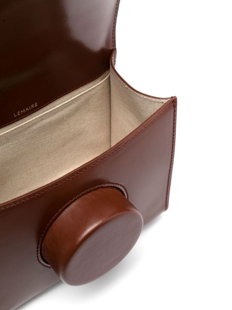 Brown Camera Leather Shoulder Bag