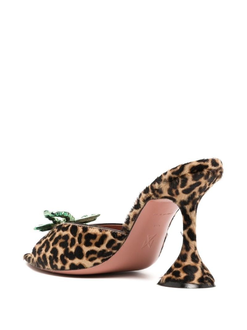 Brown Rosie 95 Leopard Print Mules
