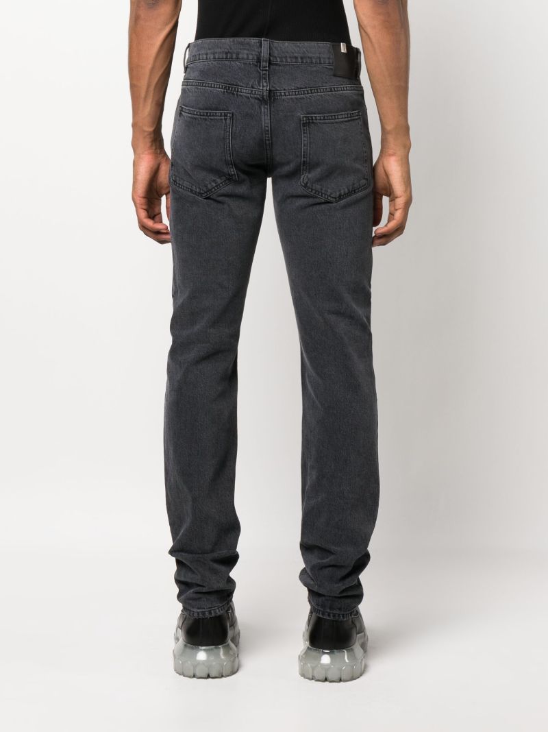 Black Slashed Skinny Jeans