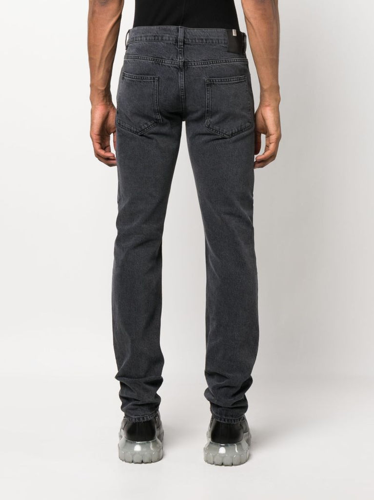 Black Slashed Skinny Jeans