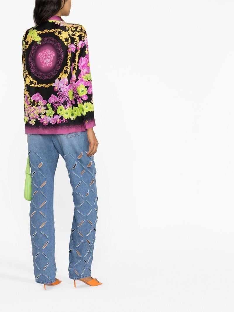Pink Medusa Orchid Silk Shirt