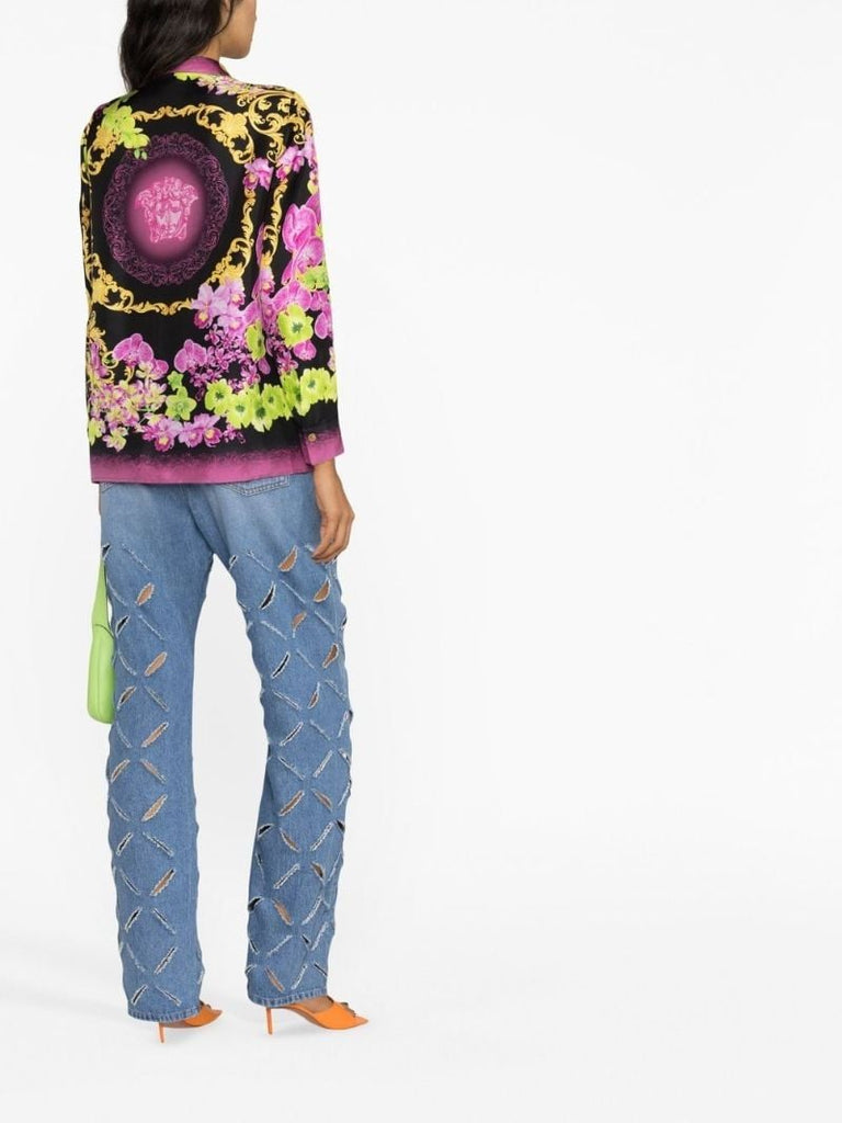 Pink Medusa Orchid Silk Shirt