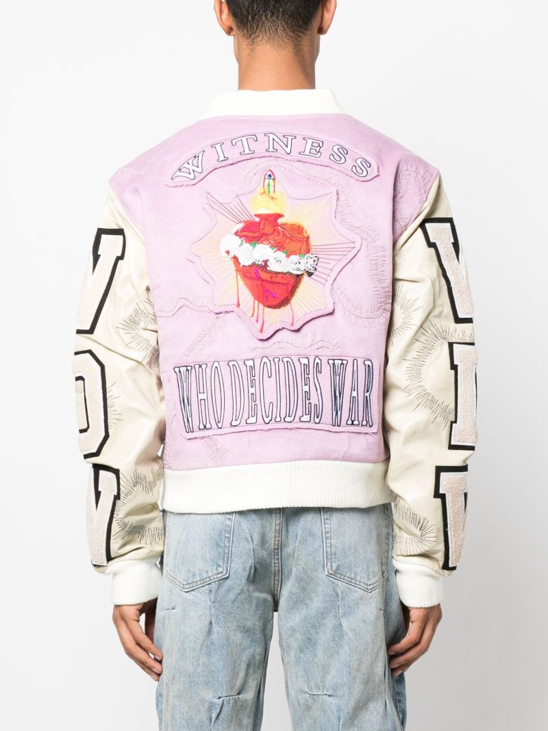 Pink Namesake Embroidered Bomber Jacket