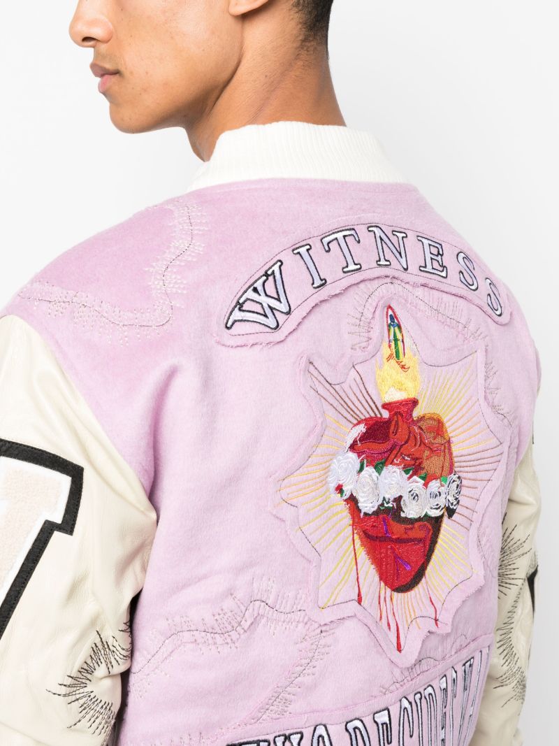 Pink Namesake Embroidered Bomber Jacket