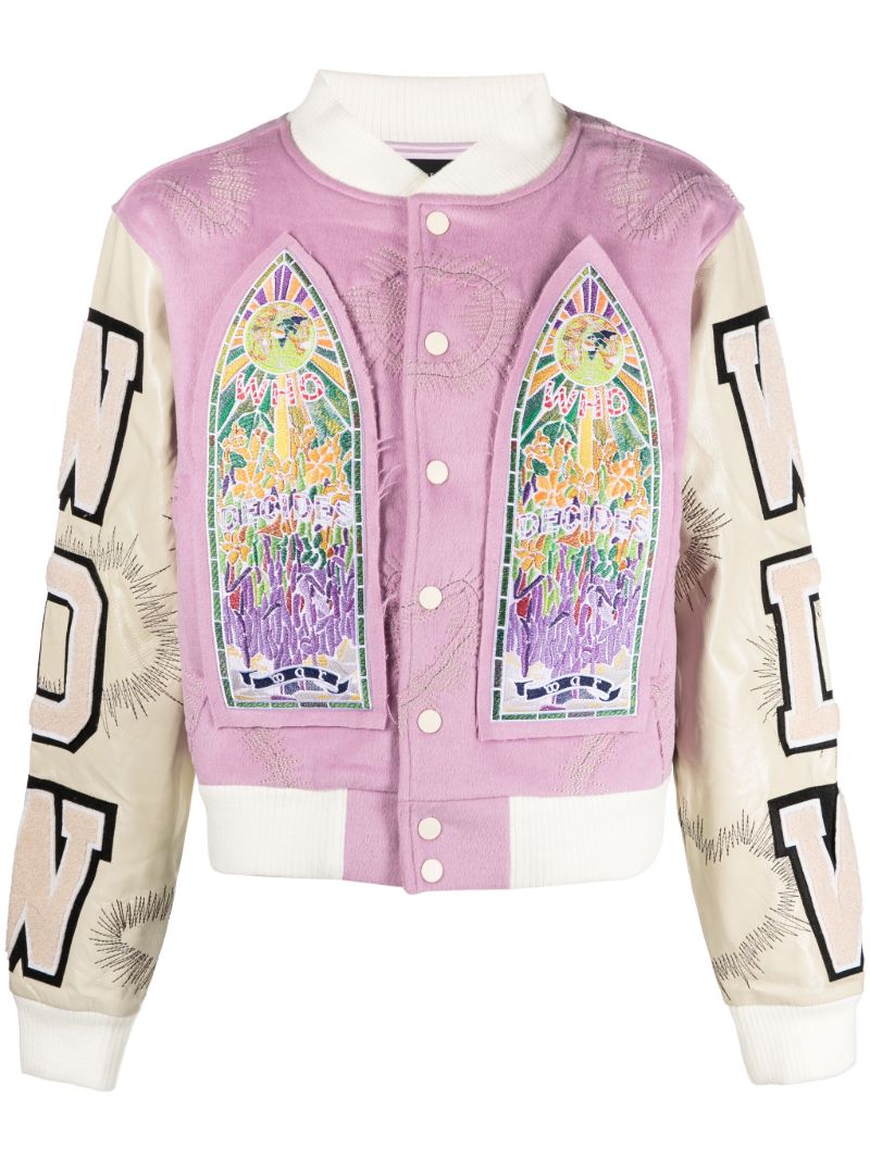 Pink Namesake Embroidered Bomber Jacket