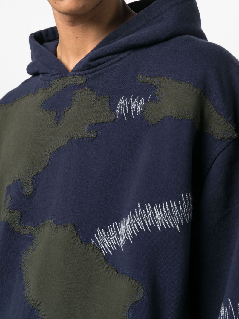 Blue Pangia Cotton Hoodie