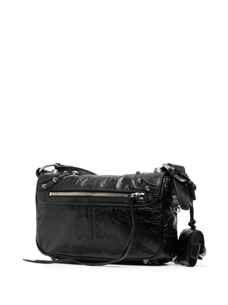 Black Le Cagole Leather Shoulder Bag