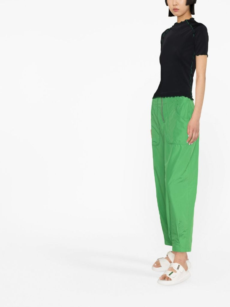 Black Lettuce Trim T-shirt