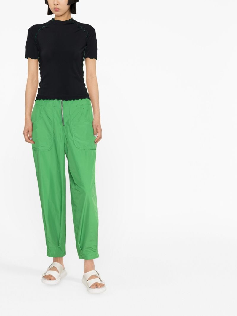 Black Lettuce Trim T-shirt