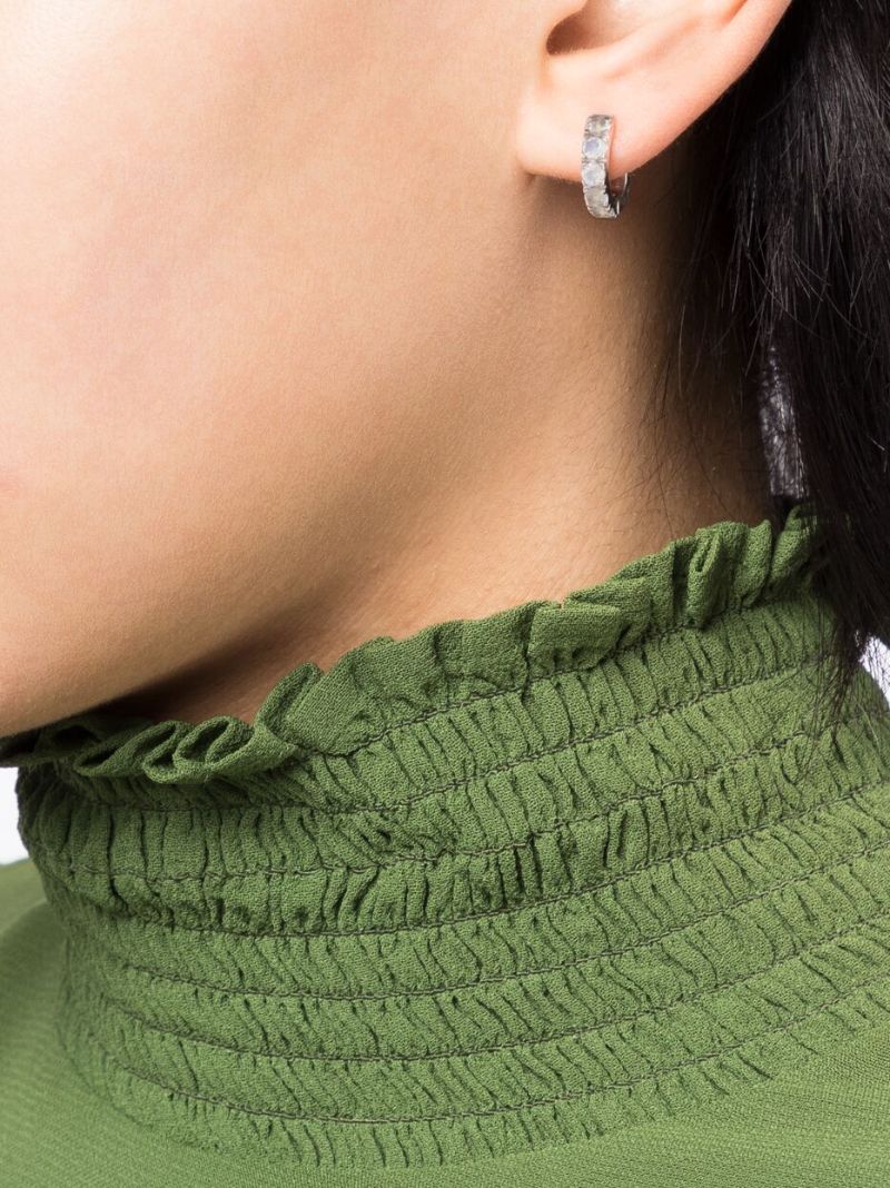 Sterling Silver Pierced Heart Earring