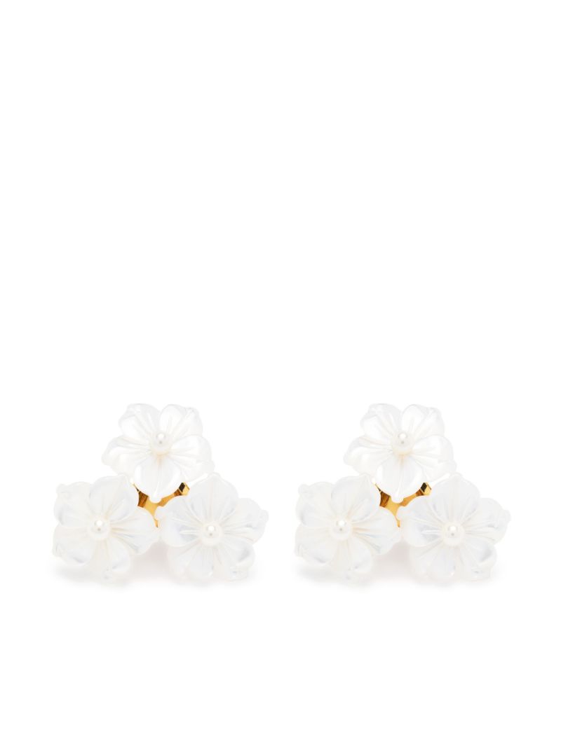 Gold-tone Marti Faux-pearl Stud Earrings