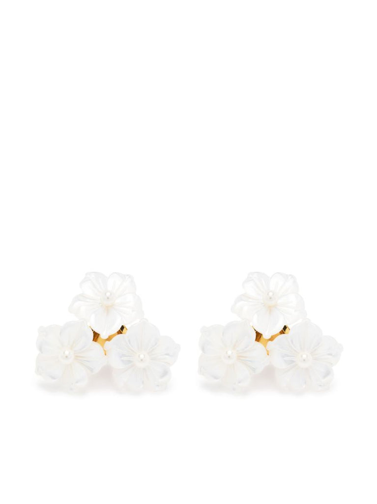 Gold-tone Marti Faux-pearl Stud Earrings