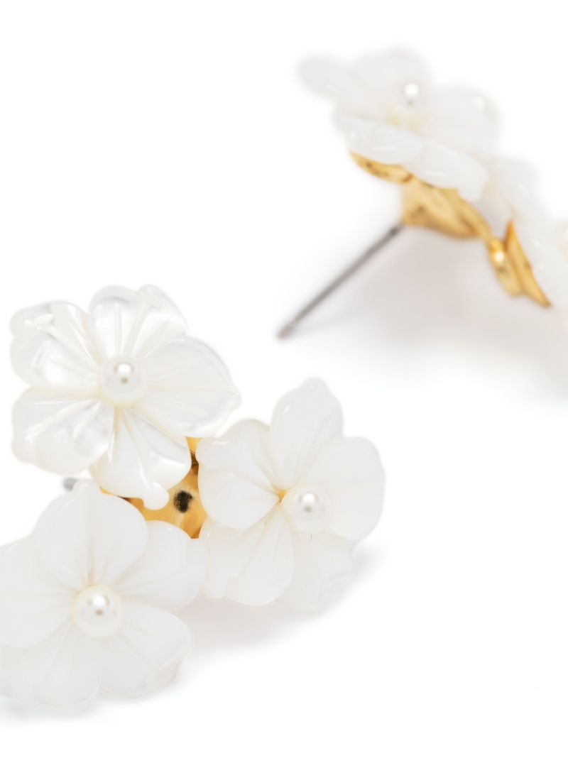 Gold-tone Marti Faux-pearl Stud Earrings